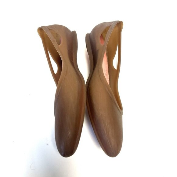 CROCS Rio Pointed Toe Jelly Slip On Flats Comfort Shoes Womens 8 Ballet Shoes - Picture 4 of 12